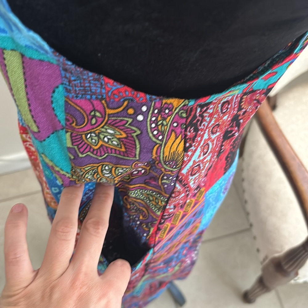 Patch Patterned Cloth Overalls Size Small - image 8